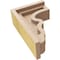 Ekena Millwork 3"W x 6"D x 9"H Classic Highland Rough Cedar Woodgrain TimberThane Corbel, Primed Tan CORUR03X06X09HLDRCPR - alternate 6